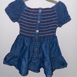 Nanette Lepore Girls Blue Textured Dress